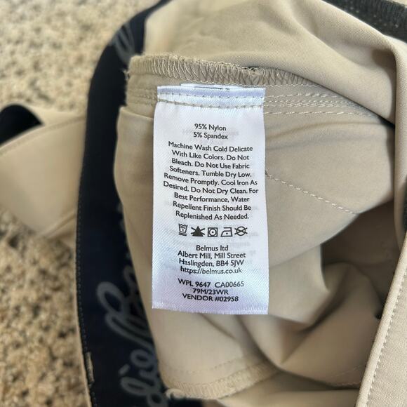 Eddie Bauer Men's Tan Khaki Chino Shorts Size 40 8" Inseam Zip Pockets EUC - Picture 6 of 6